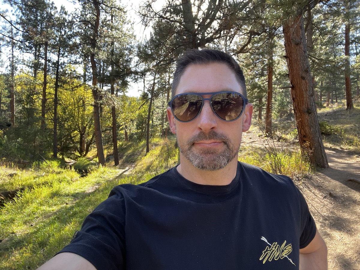 Scott Guillaudeu in the woods